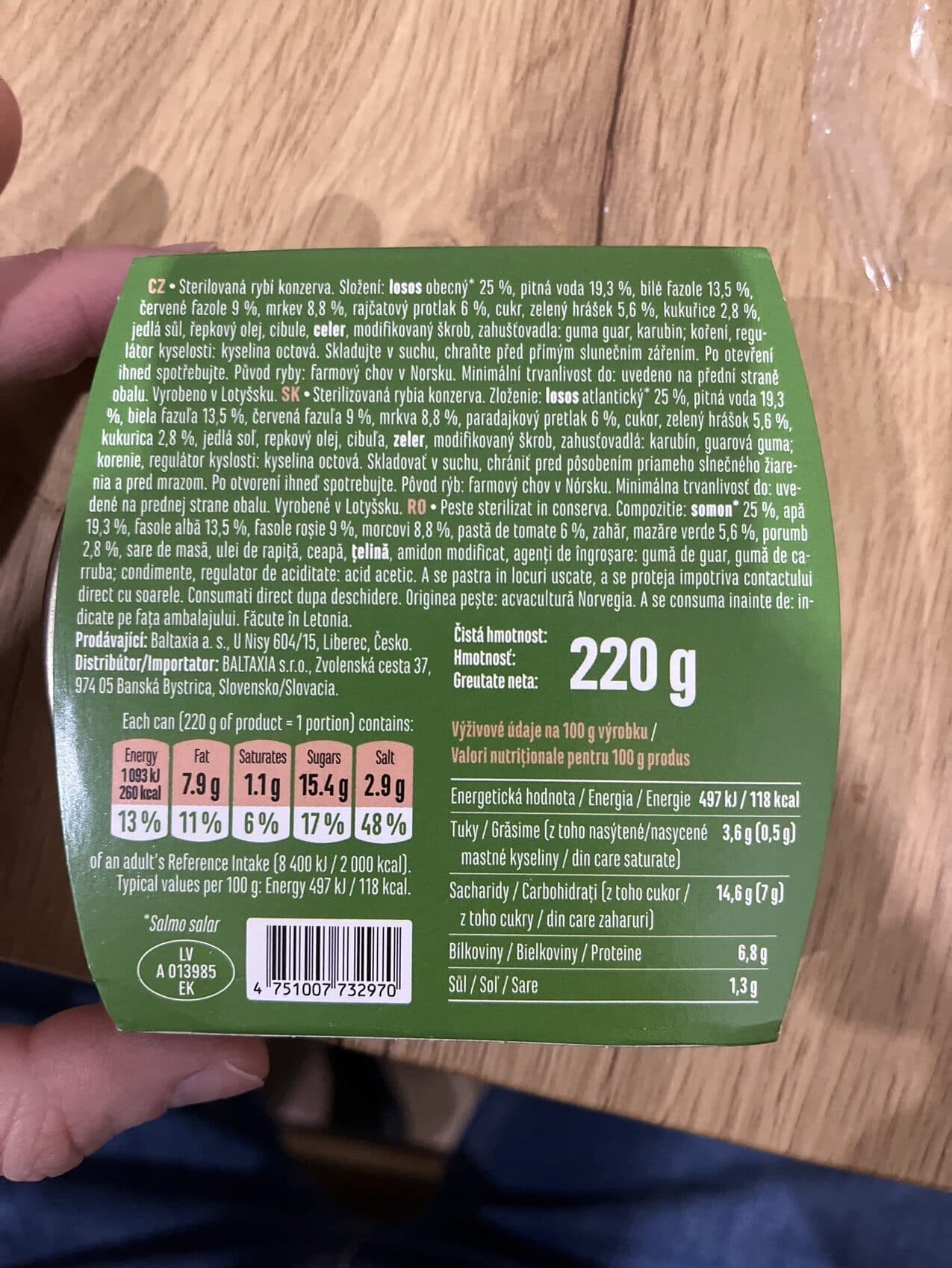 Kaija Lasis Ar Dārzeņiem Itāļu Gaumē packshot