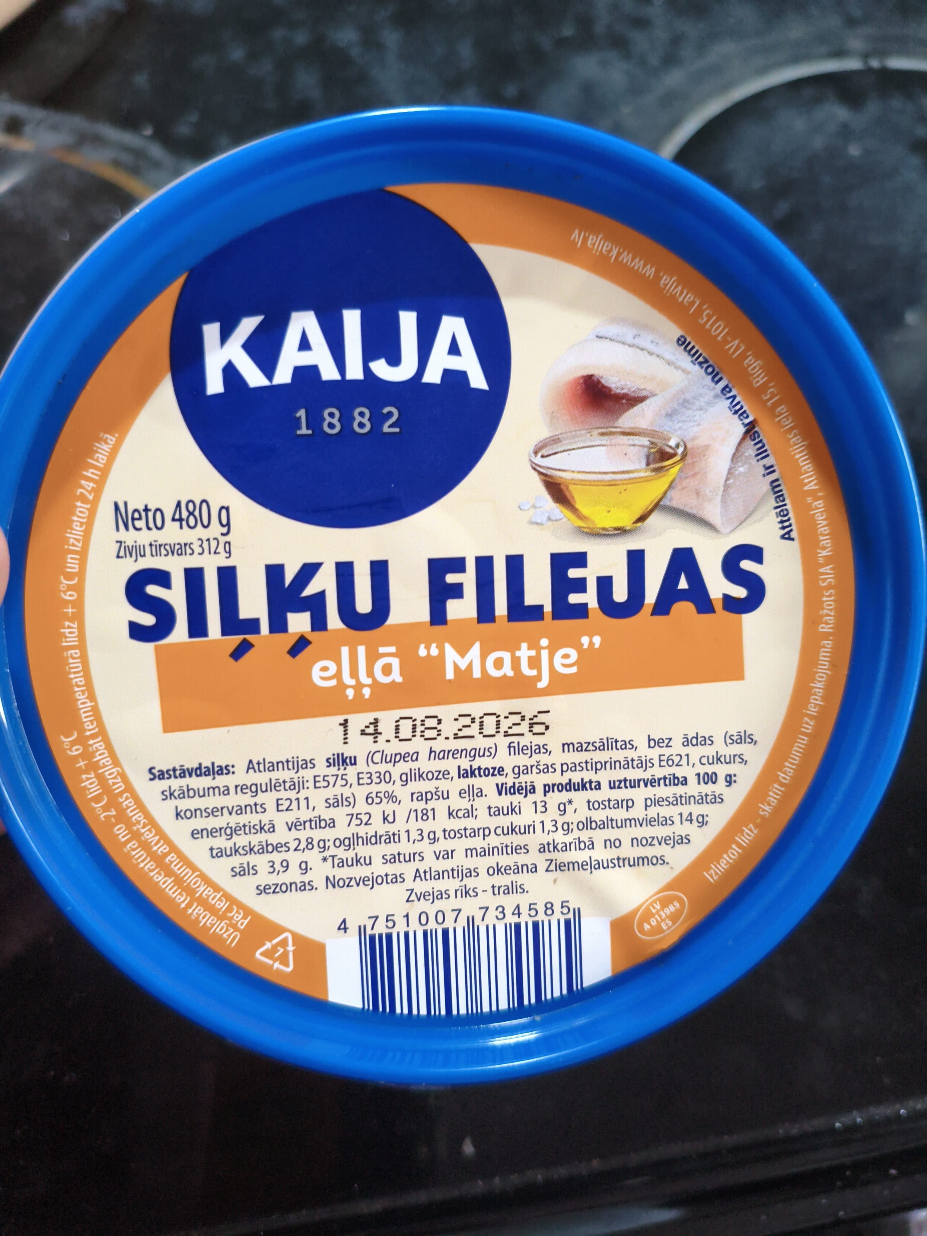 Kaija Siłku fileja ełłā Matje (herring fillet in oil "Matje") packshot