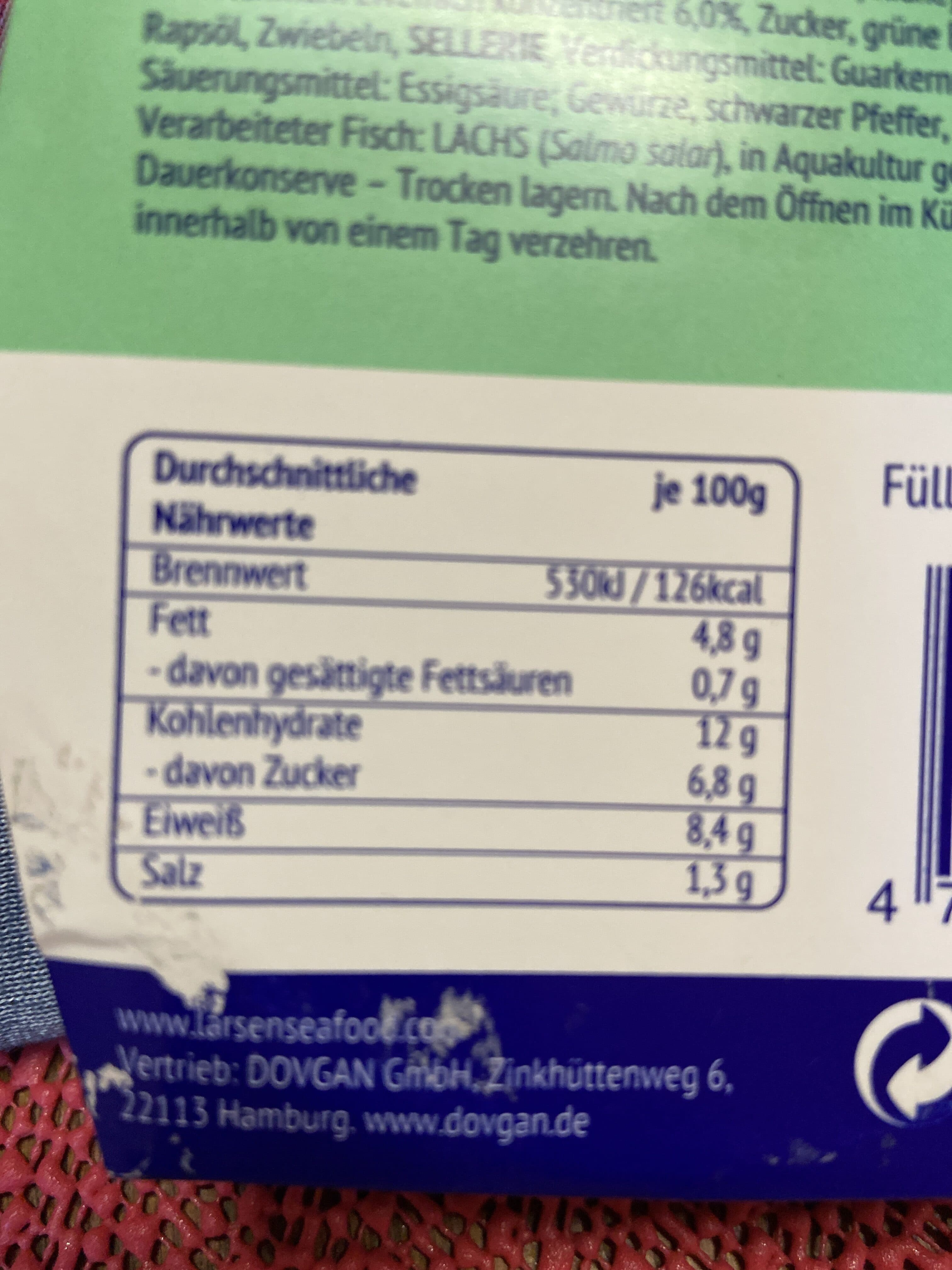 Larsen Lachssalat packshot
