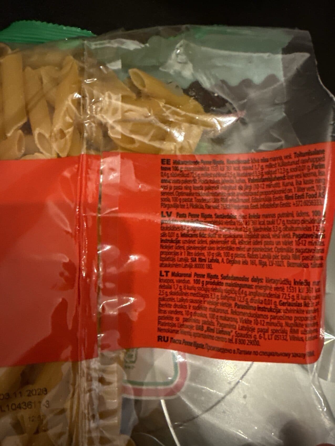Rimi Penne Rigate packshot