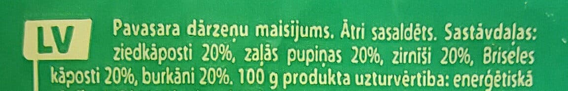 Rimi Pavasara dārzeņu maisījums packshot