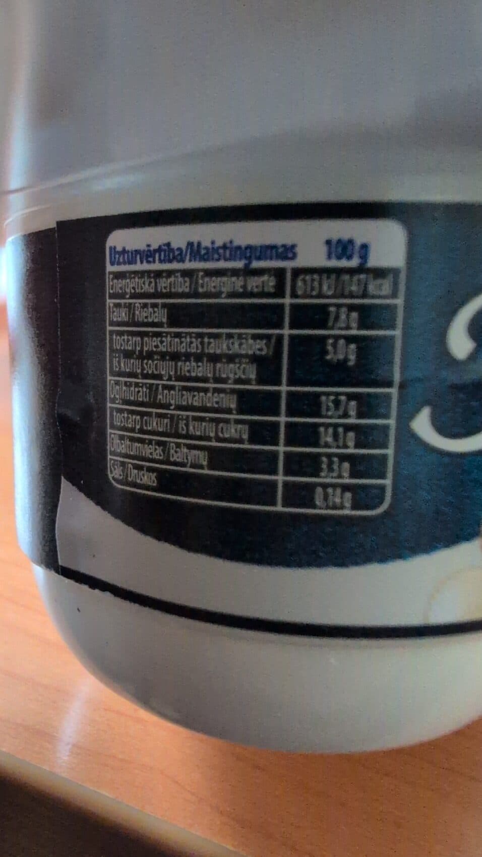 Fantasia Kreminis Jogurtas Su 9% Javų Burbuliukų Apvalke, 7,8% Riebumo packshot