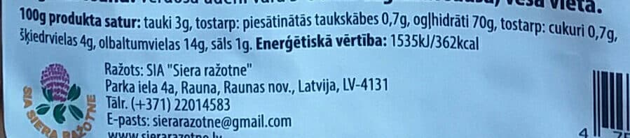 Siera ražotne Mājas makaroni ar garšaugiem packshot
