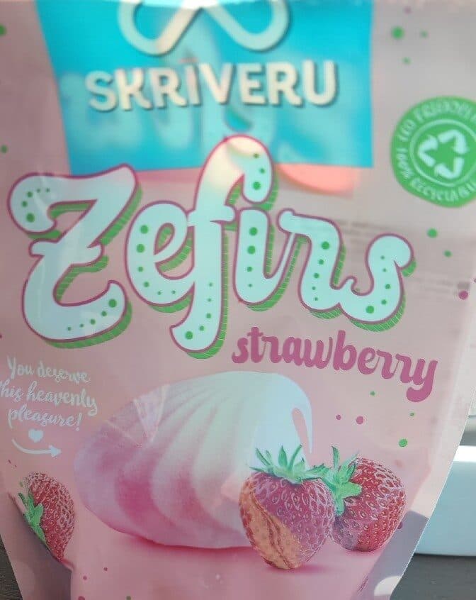 Skrīveru Zefīrs strawberry packshot