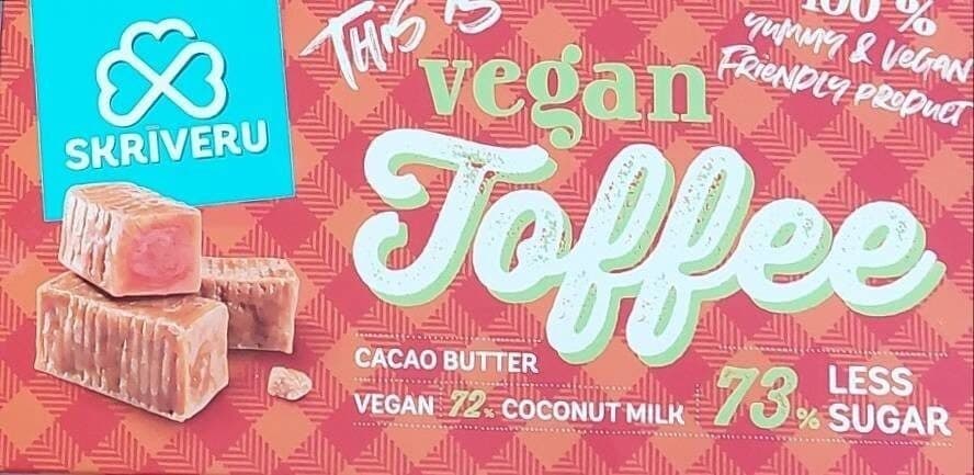 This is vegan toffee packshot