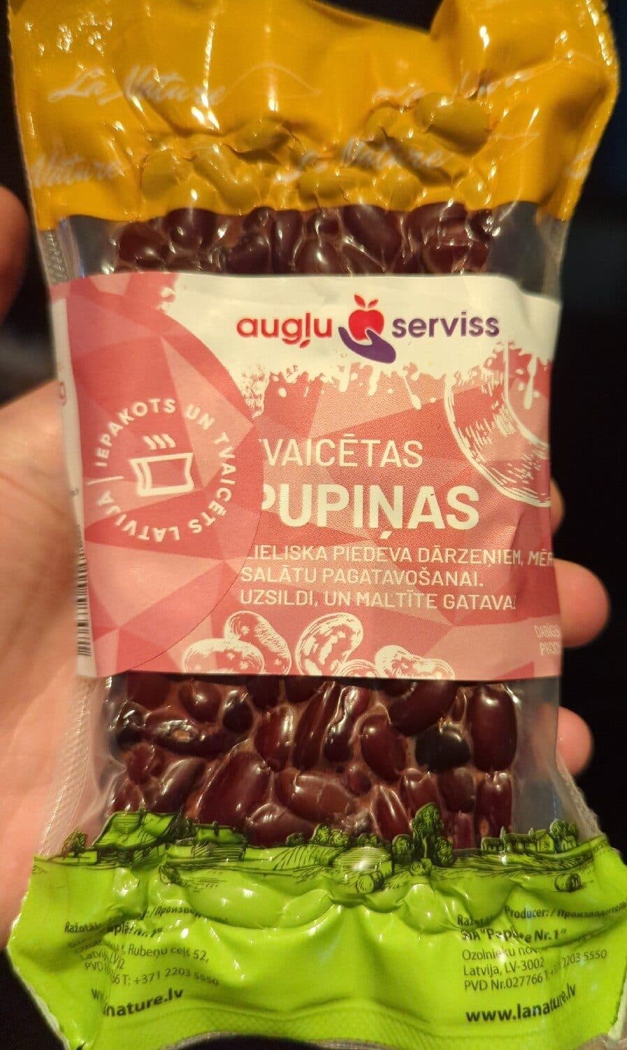 Augļu Serviss Tvaicētas Pupiņas packshot