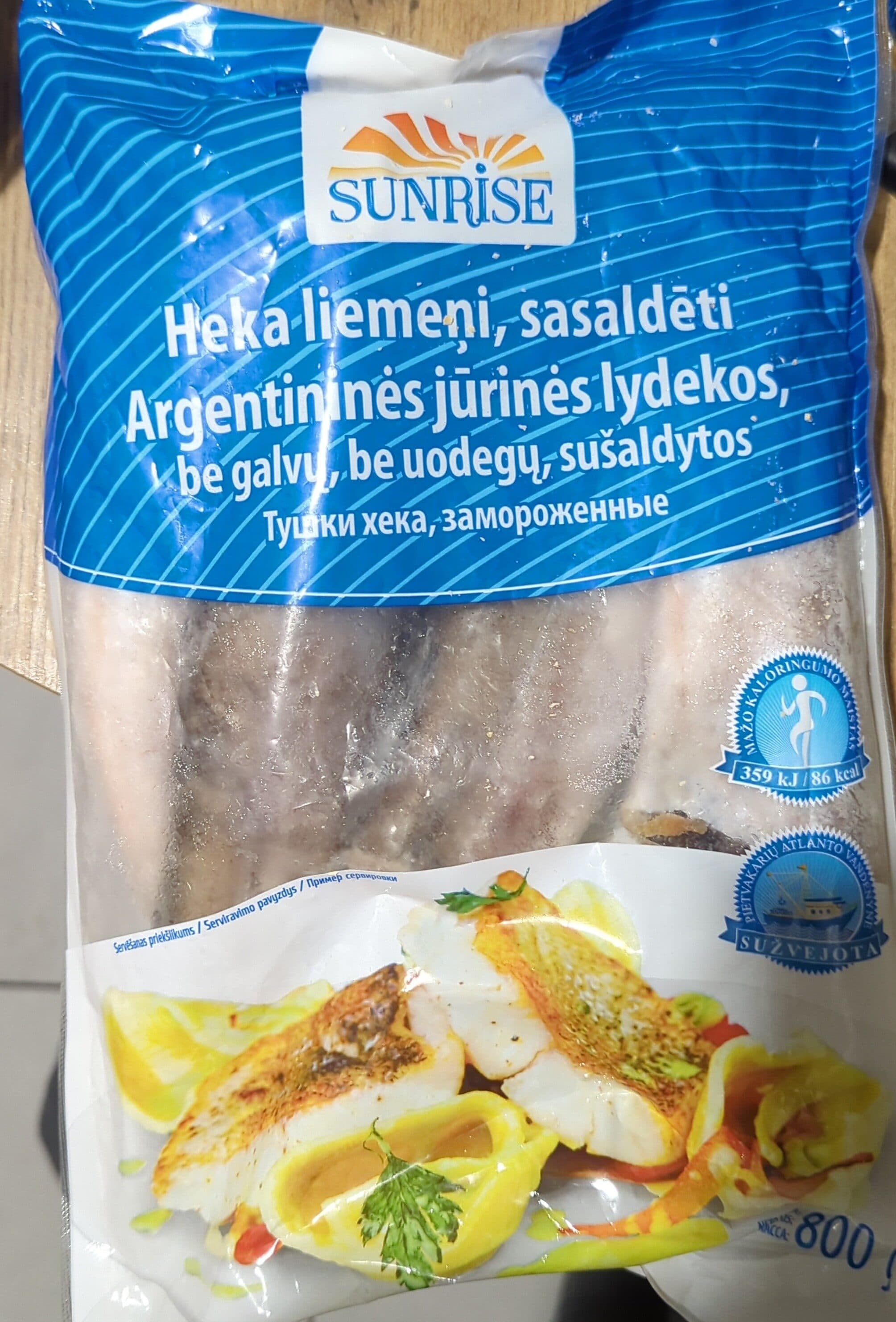 sunrise Argentinines jūrinės lydekos packshot
