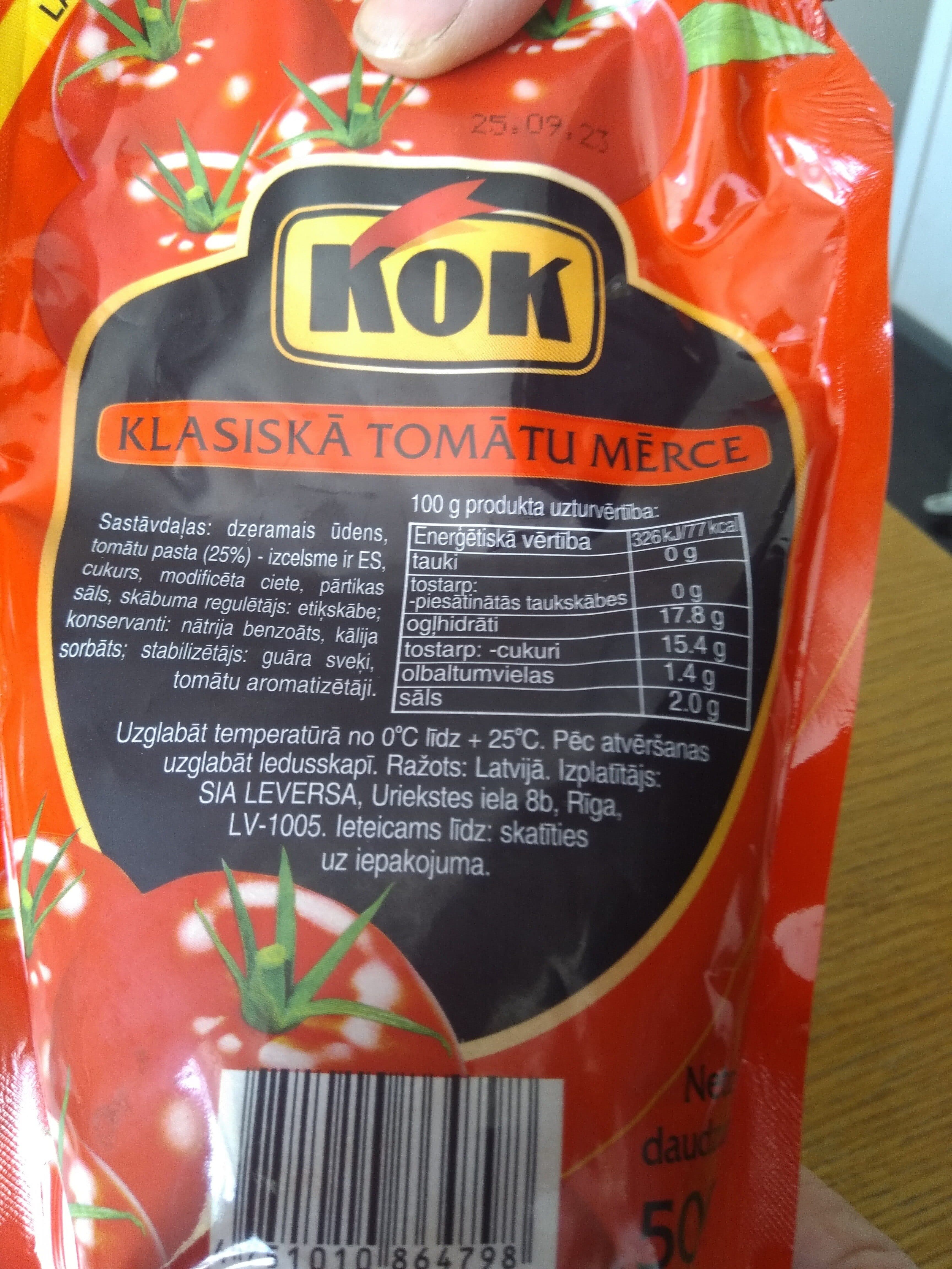Kok Classic Tomato Sauce packshot