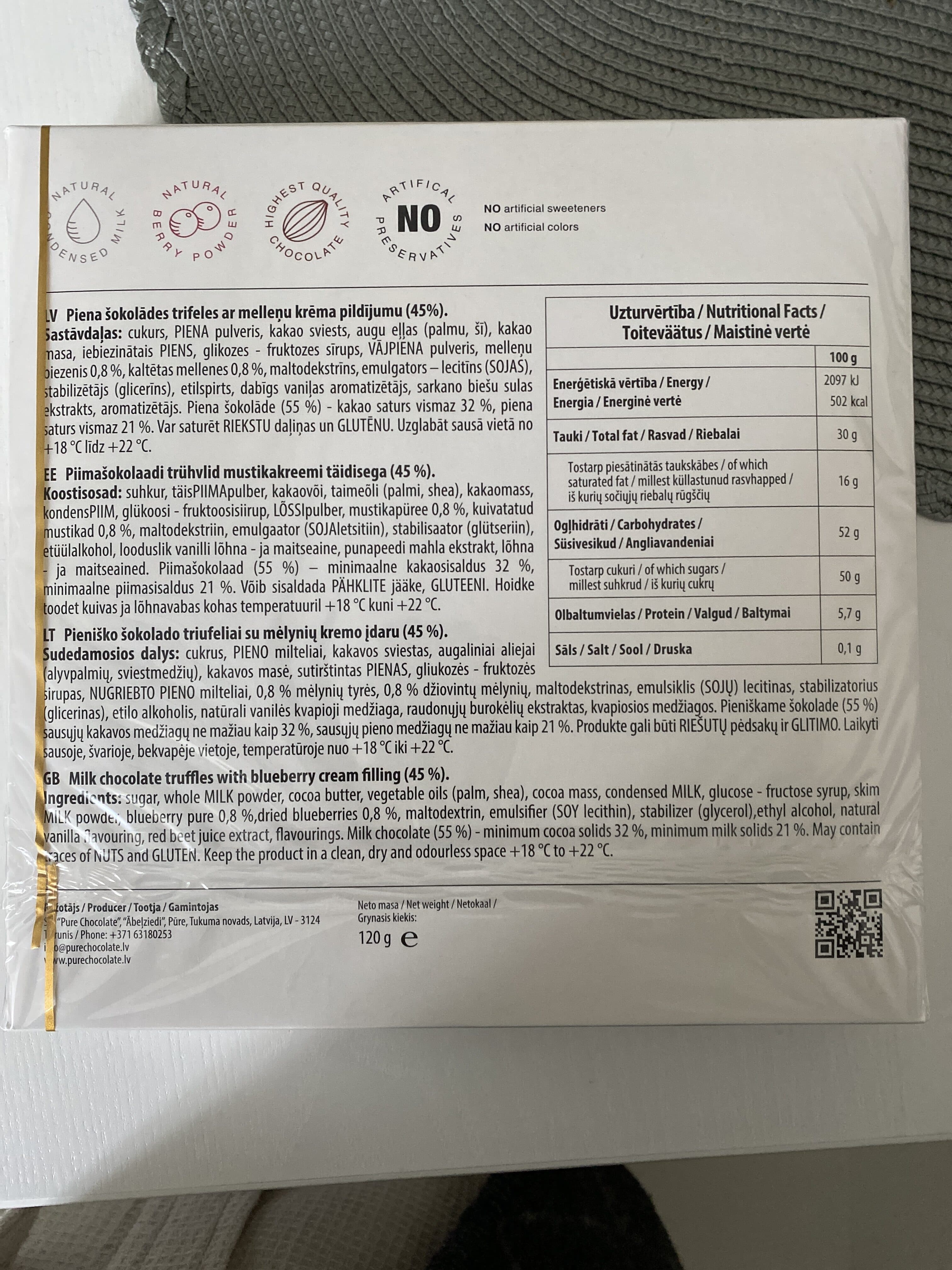 Šoko Trifeles Pūre Kaste packshot
