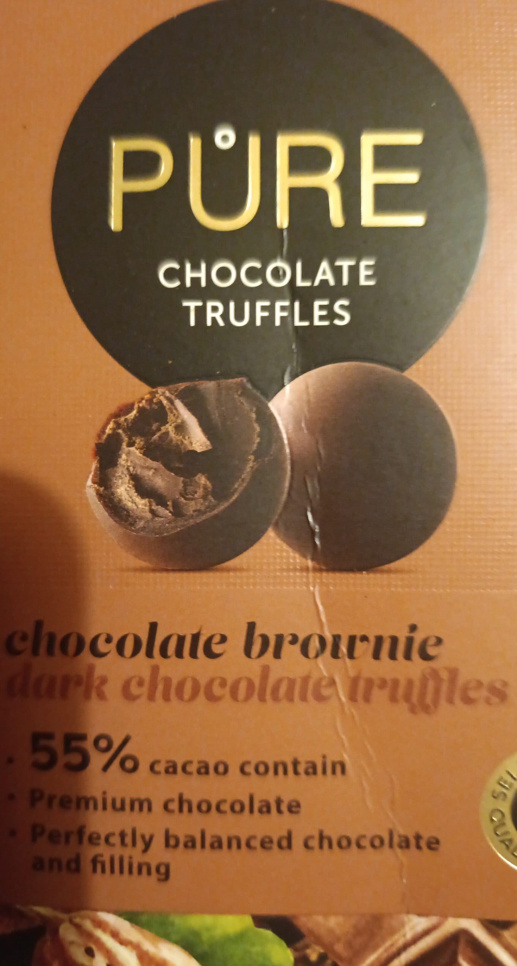Půre šokolaaditrüjvlid brownie täidisega packshot