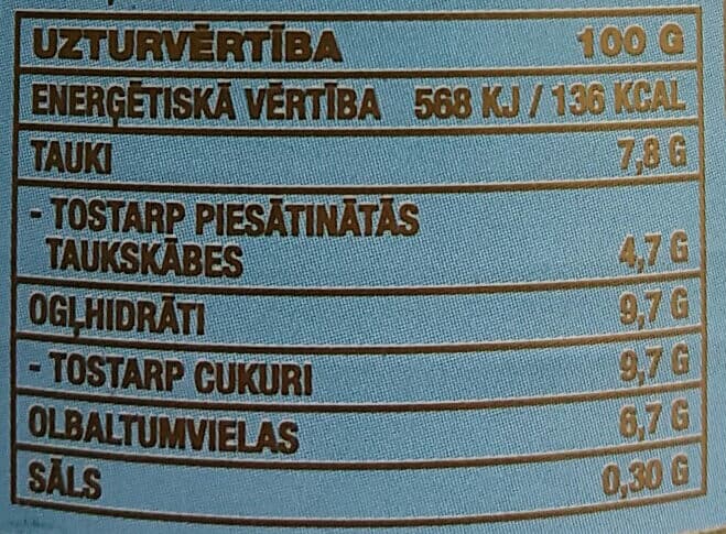 Baltic White Iebiezināts piens bez cukura packshot