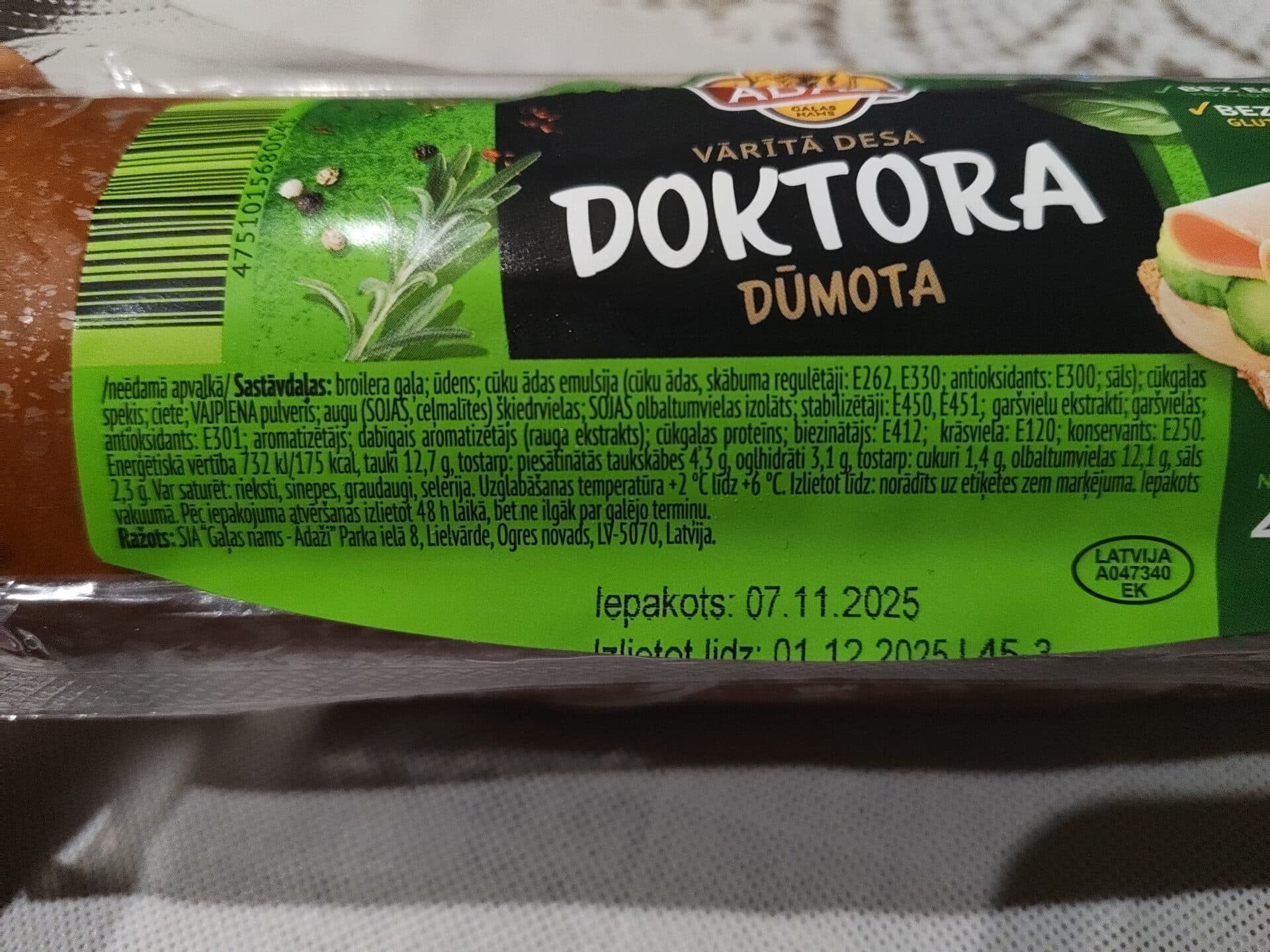 Ādaži Doktora Desa Dūmota packshot