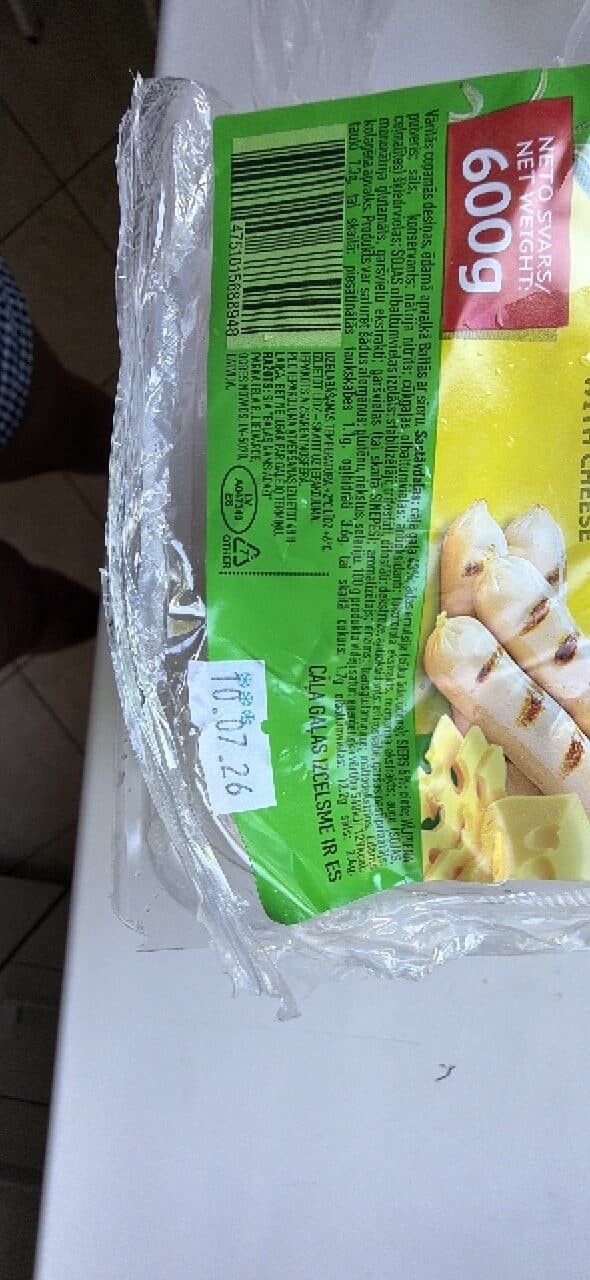 Ādažu Gaļas Nams Baltās Cepamās Desiņas packshot