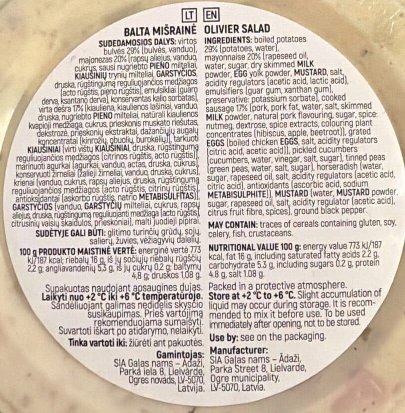 SuShef Olivier Salad packshot