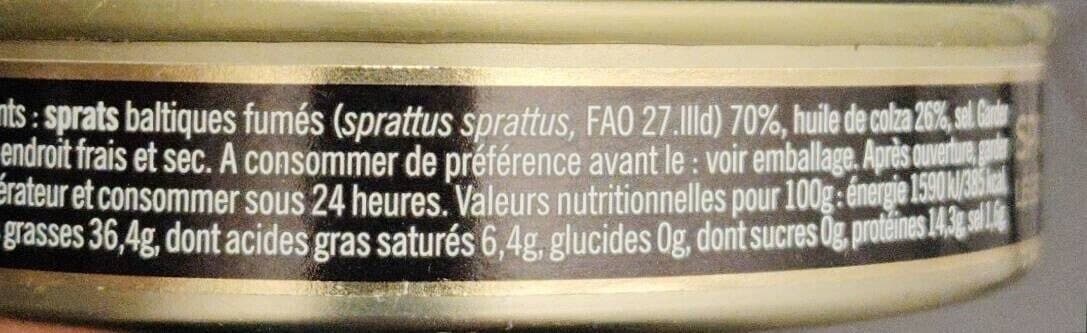 Open Food Facts Sprats à l'huile packshot