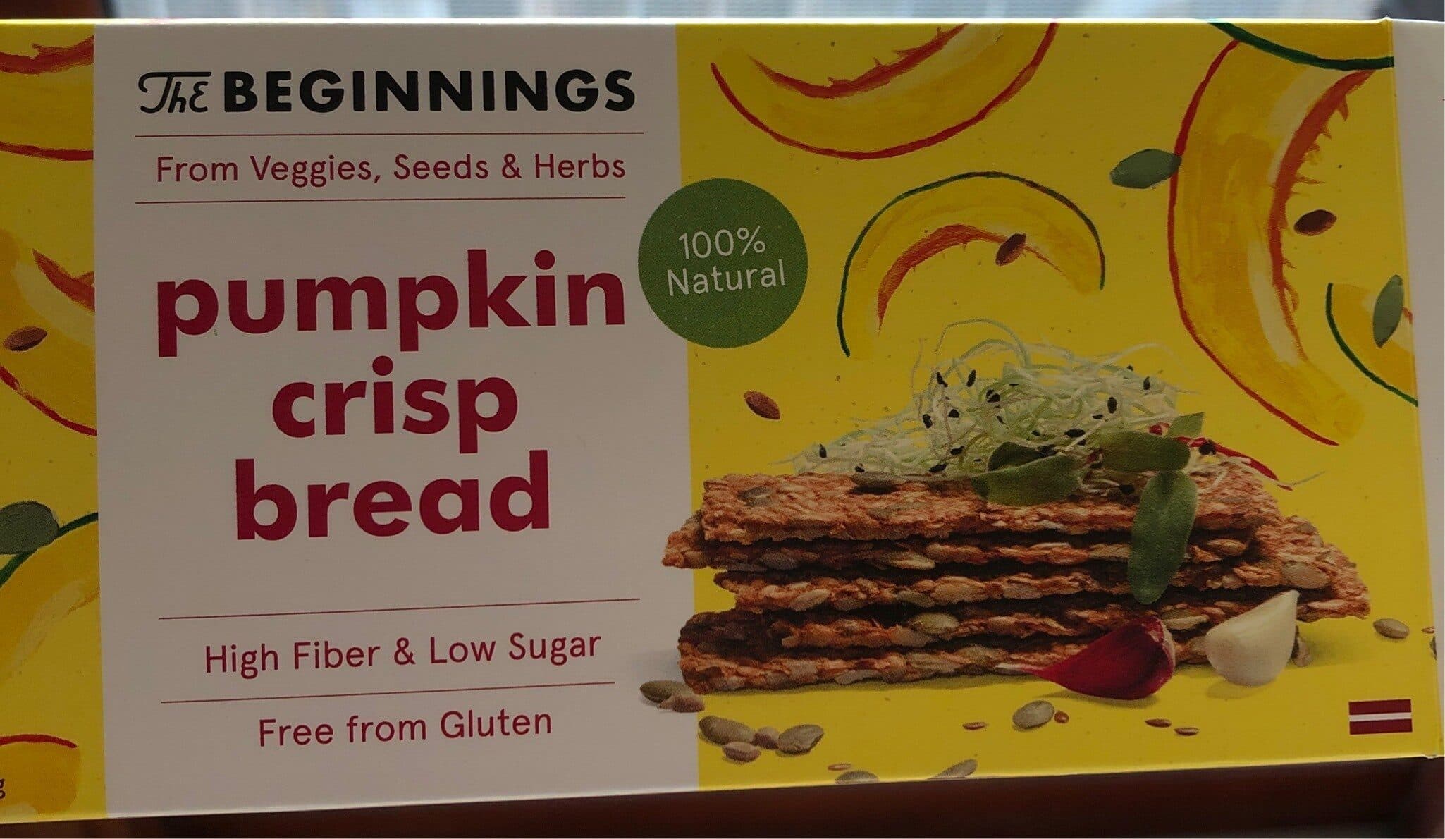 Pumpkin crisp bread packshot