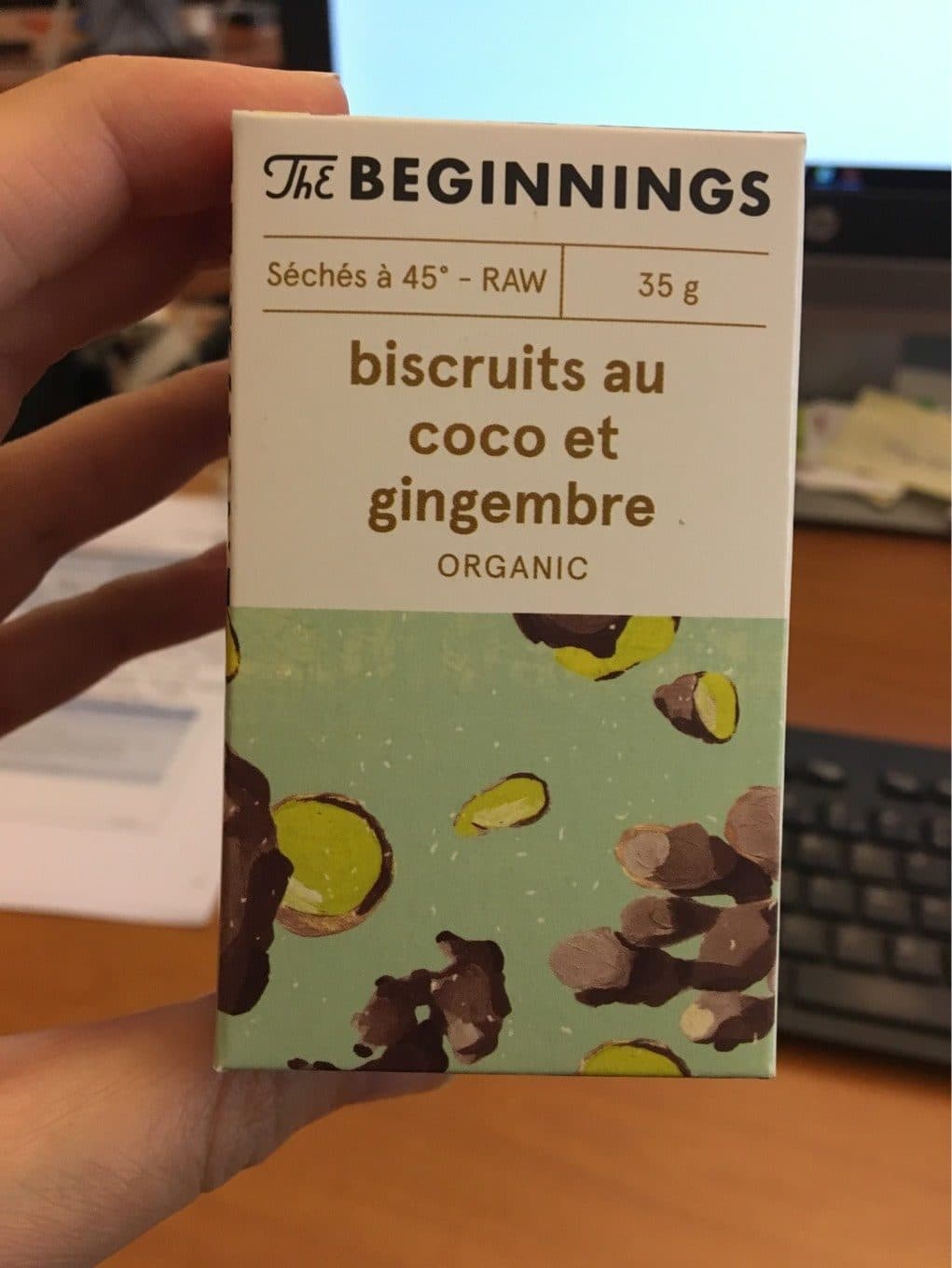 The beginnings Biscuits au coco et gingembre packshot