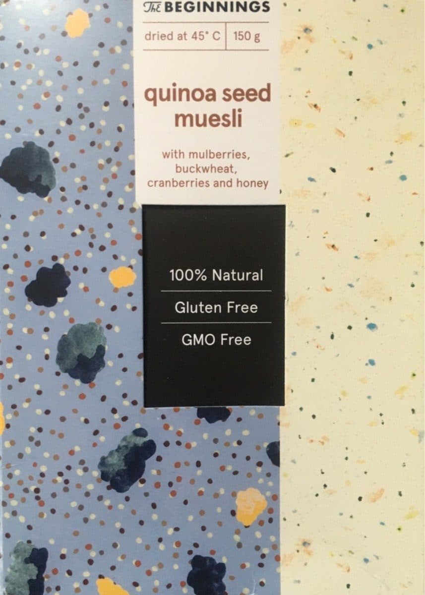 Quinoa seed muesli packshot