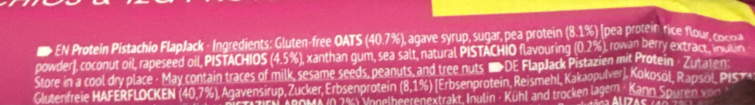 The beginnings Protein flapjack pistachio packshot