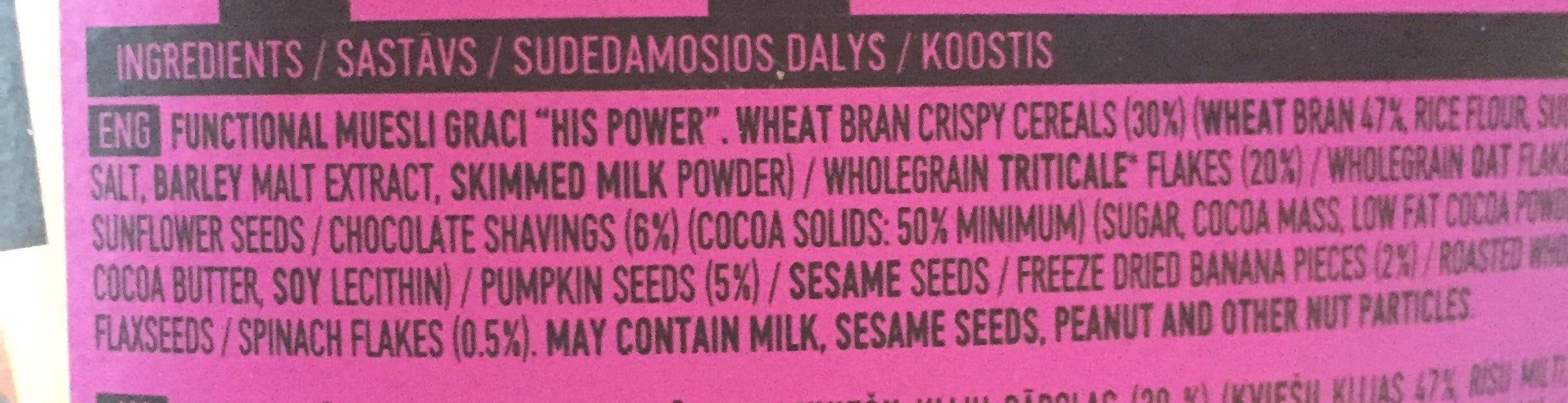Open Food Facts Functional Muesli packshot