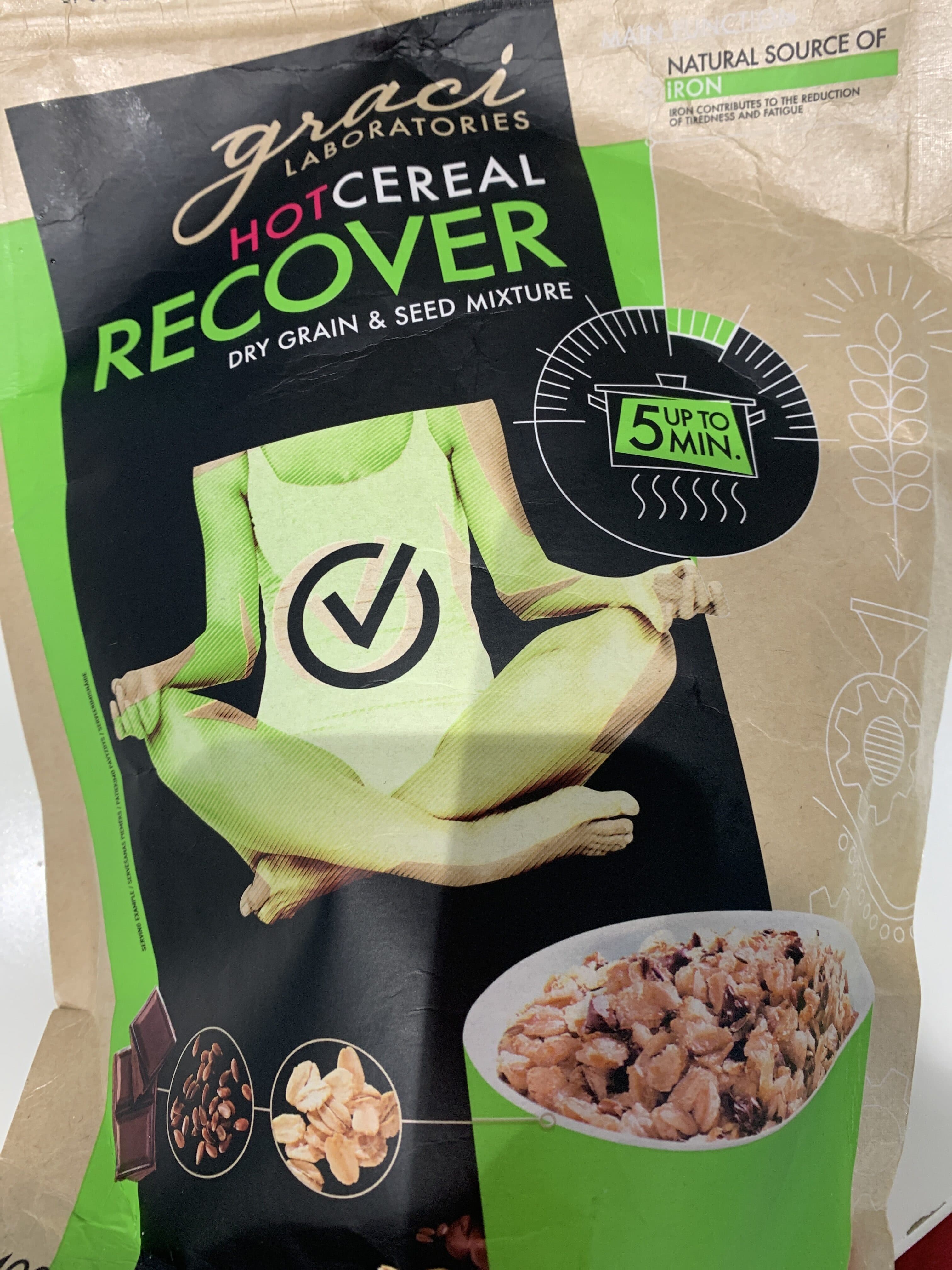 Graci Hot cereal recover packshot