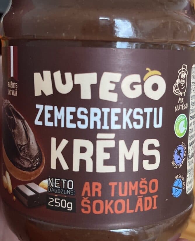 Nutego Zemesriekstu sviests ar tumšo šokolādi packshot