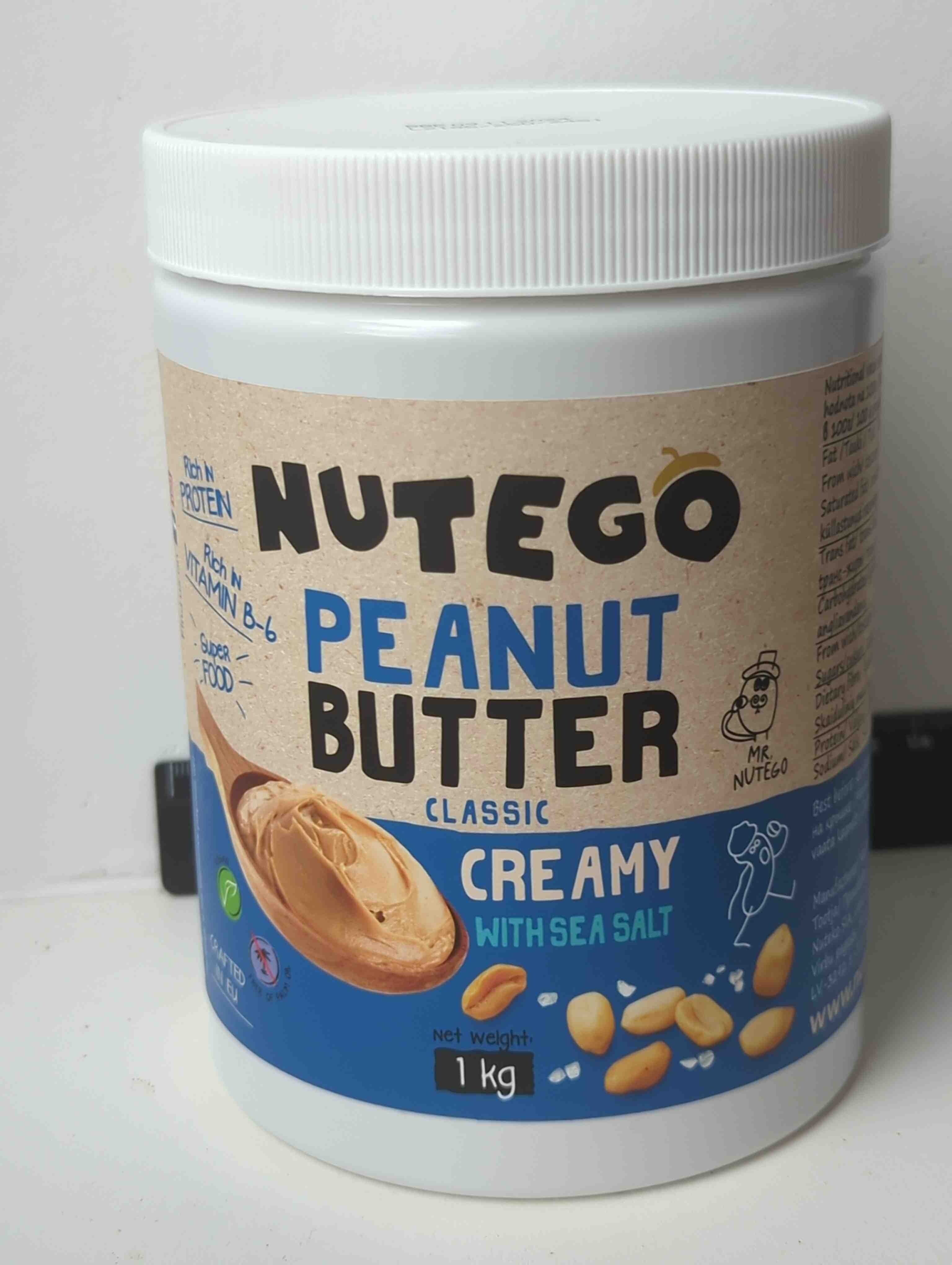 Nutego Peanut Butter, classic creamy with sea salt packshot