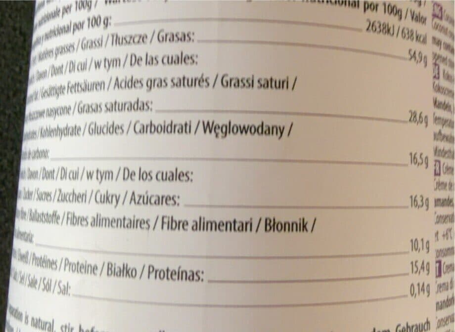 Open Food Facts Coconut almond cream packshot