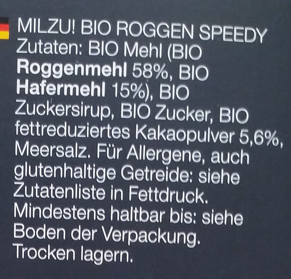 Milzu! Früstücksflakes packshot