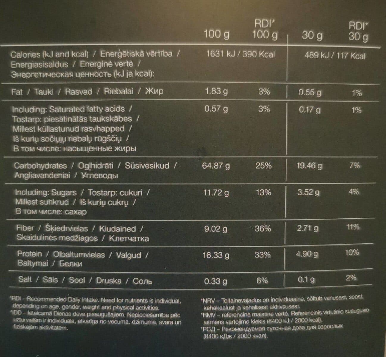 Open Food Facts Veggy cereal packshot