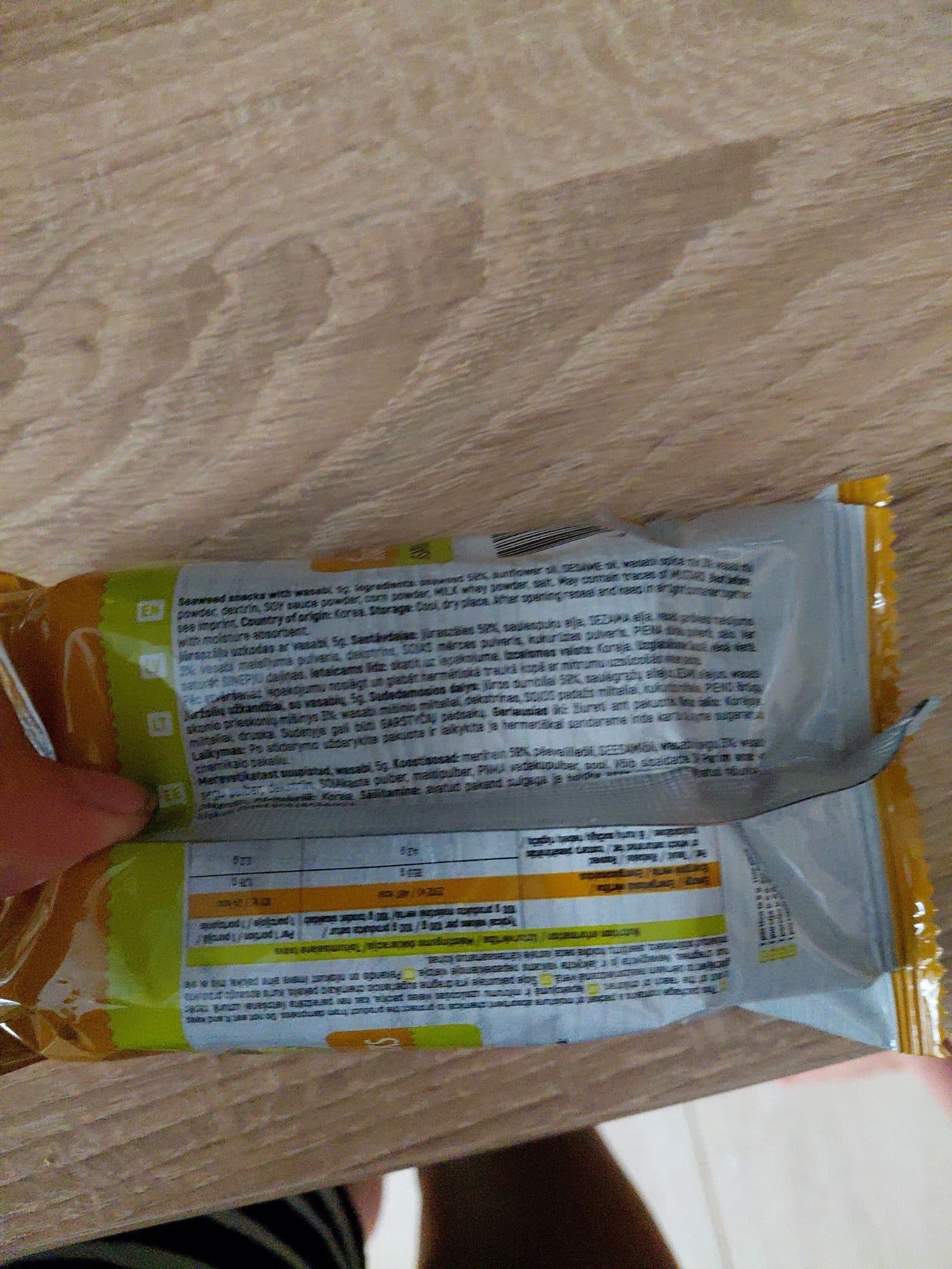 FUDO SEAWEED SNACKS WASABI packshot