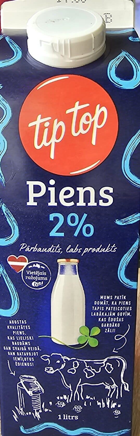 Tip Top Piens packshot