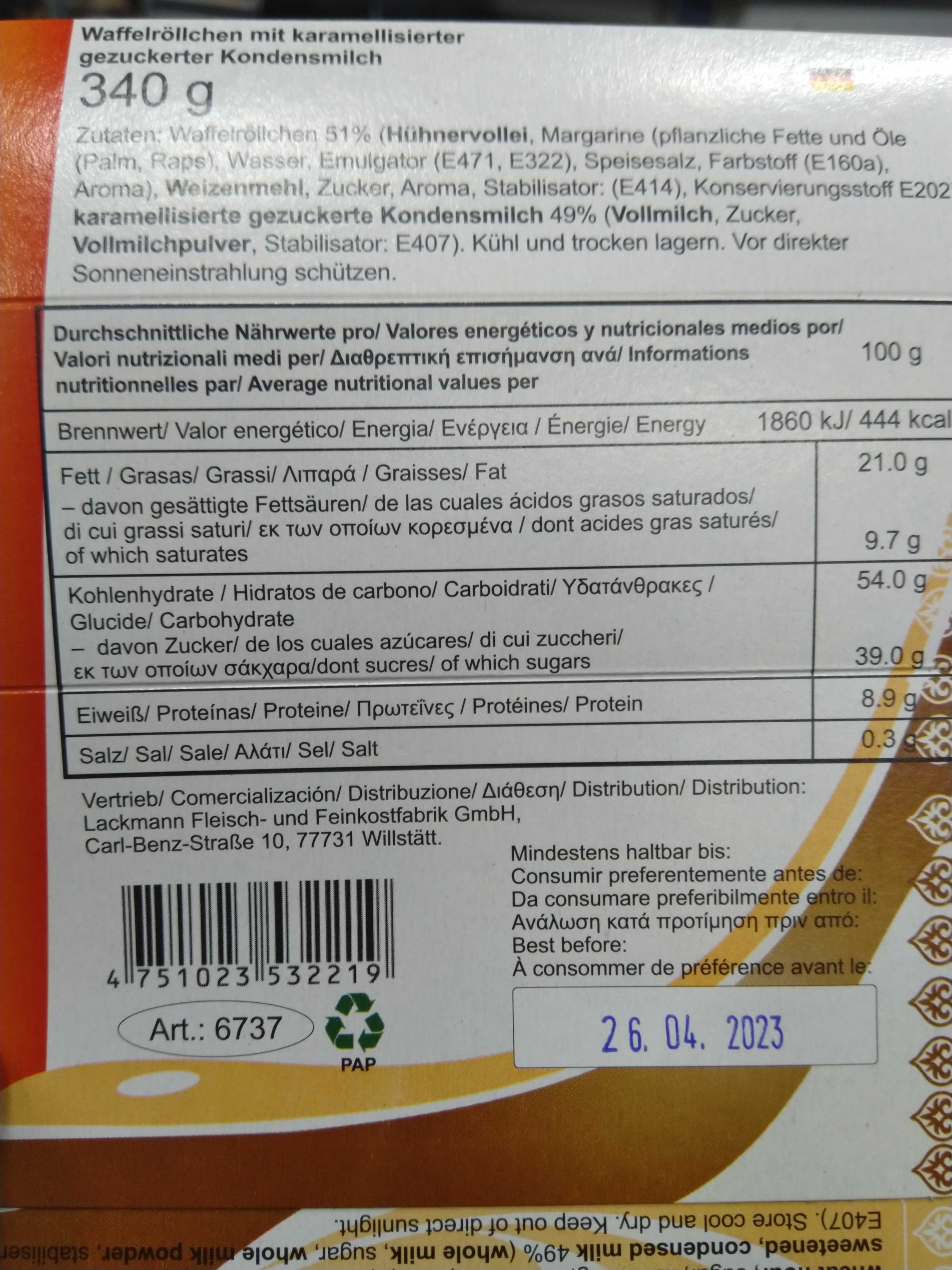 Blyat??? ( 8 Rollen = 340g) Waffelröllchen mit Schoko packshot