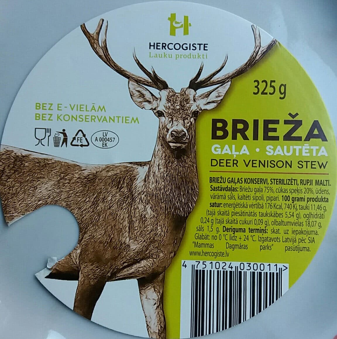 Hercogiste Brieža gaļa, sautēta packshot