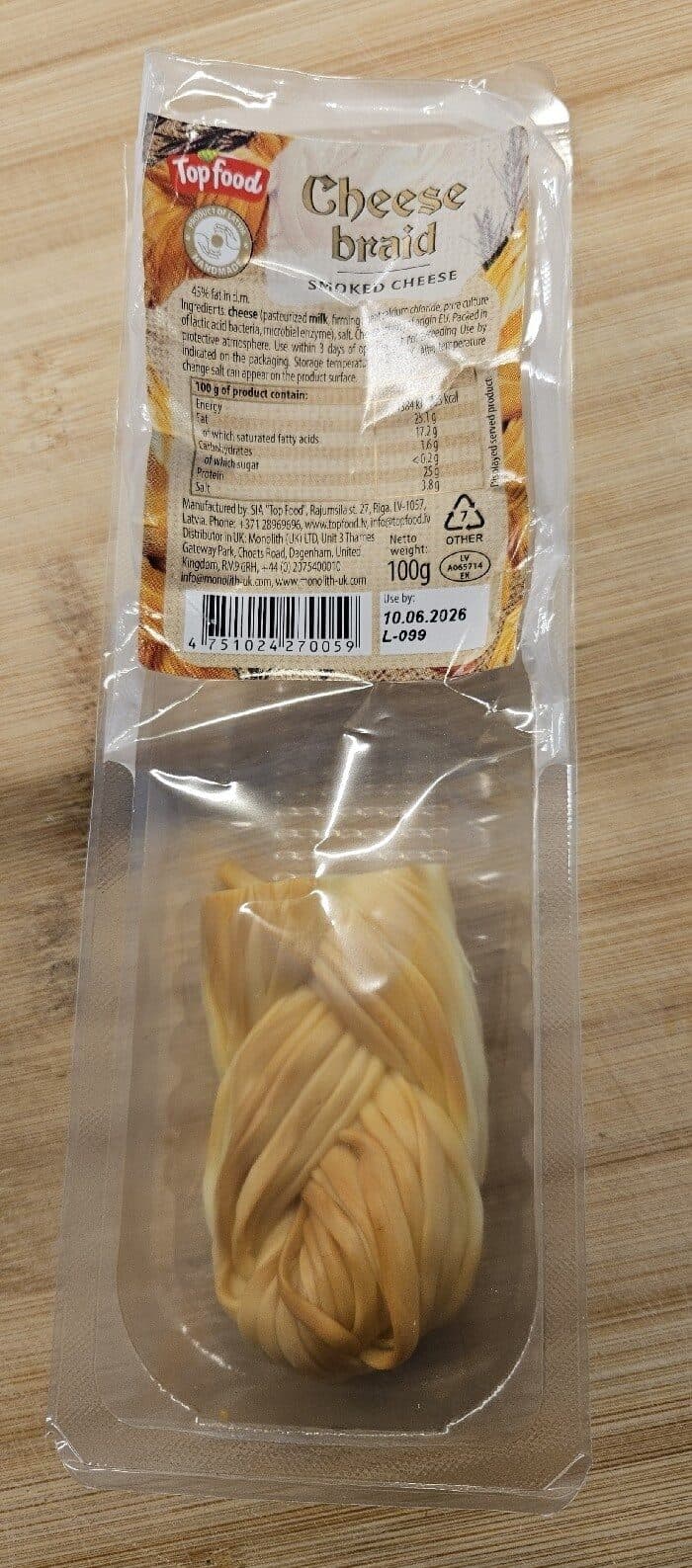 Top Food Čečil siera bize packshot