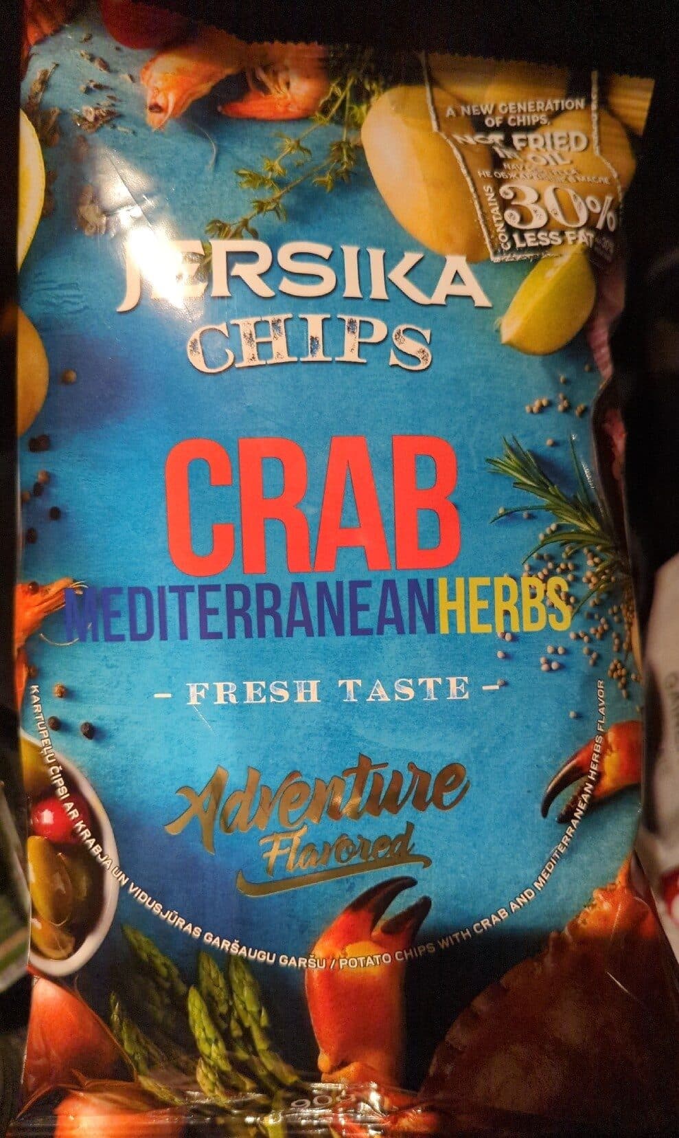 Jersika Chips Crabb Mediterranean Herbs packshot
