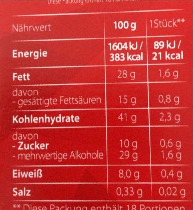Open Food Facts Miclschicklade mit Haselnüsse und Macadamia packshot