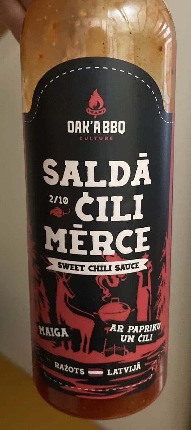 Oak’A BBQ Saldā čili mērce packshot