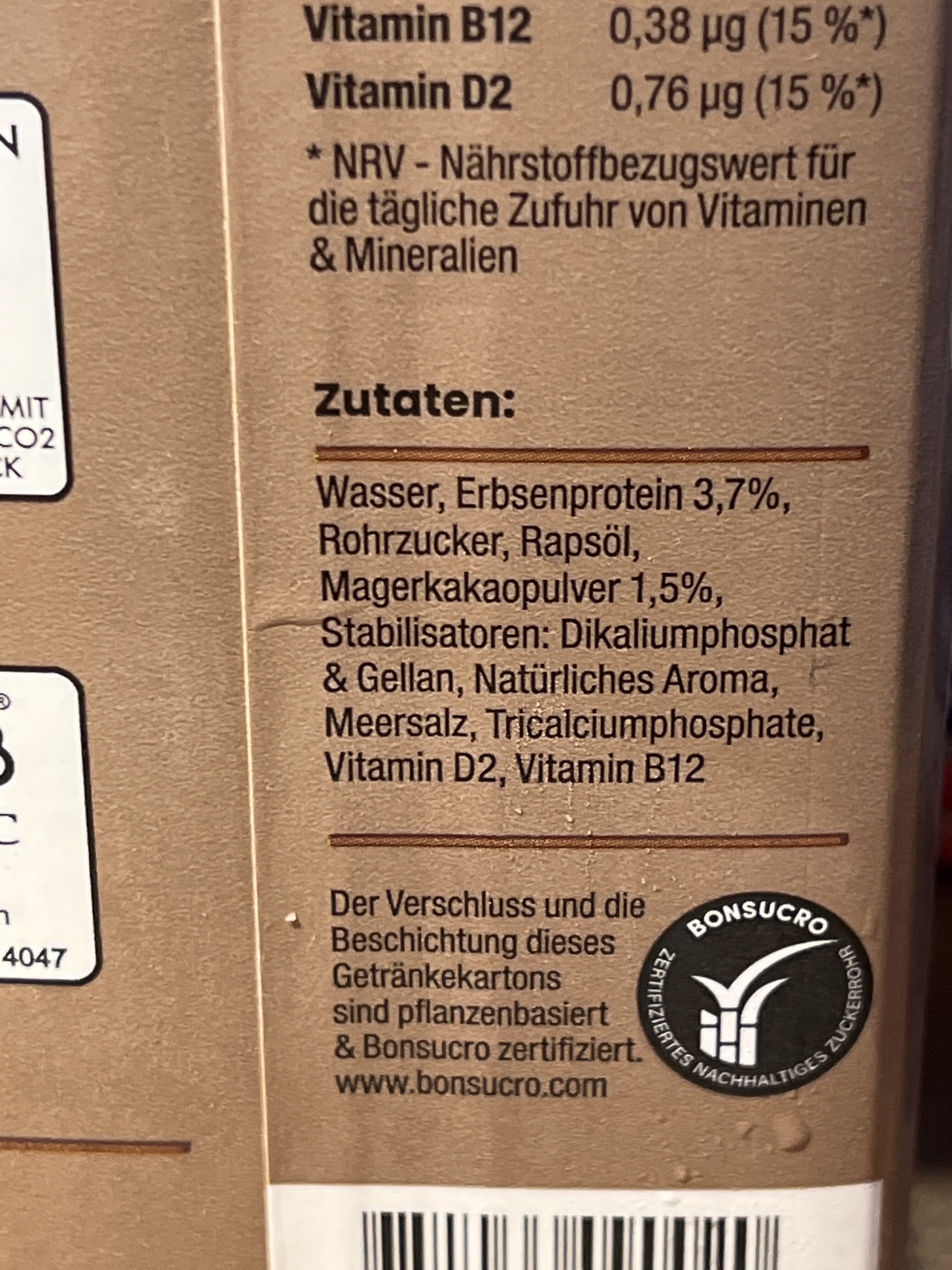 Happea Happea Schoko Erbsendrink packshot
