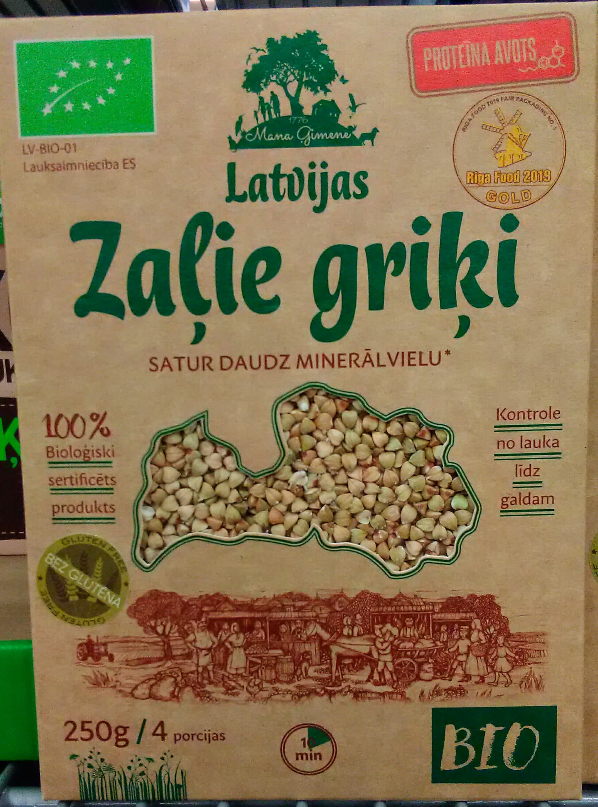 Zaļie griķi packshot