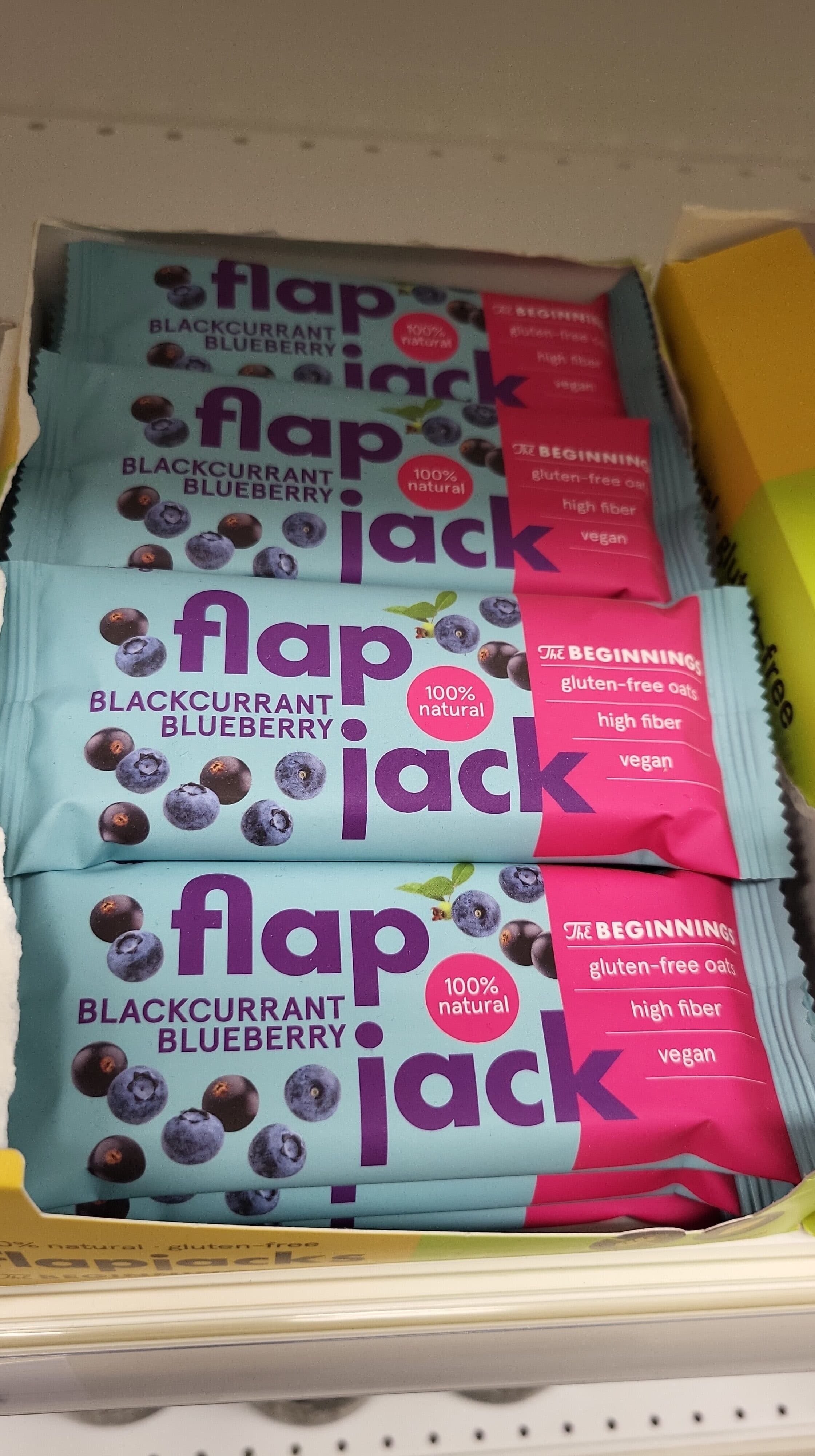 The Beginnings Blackcurrant Blueberry Flapjack packshot