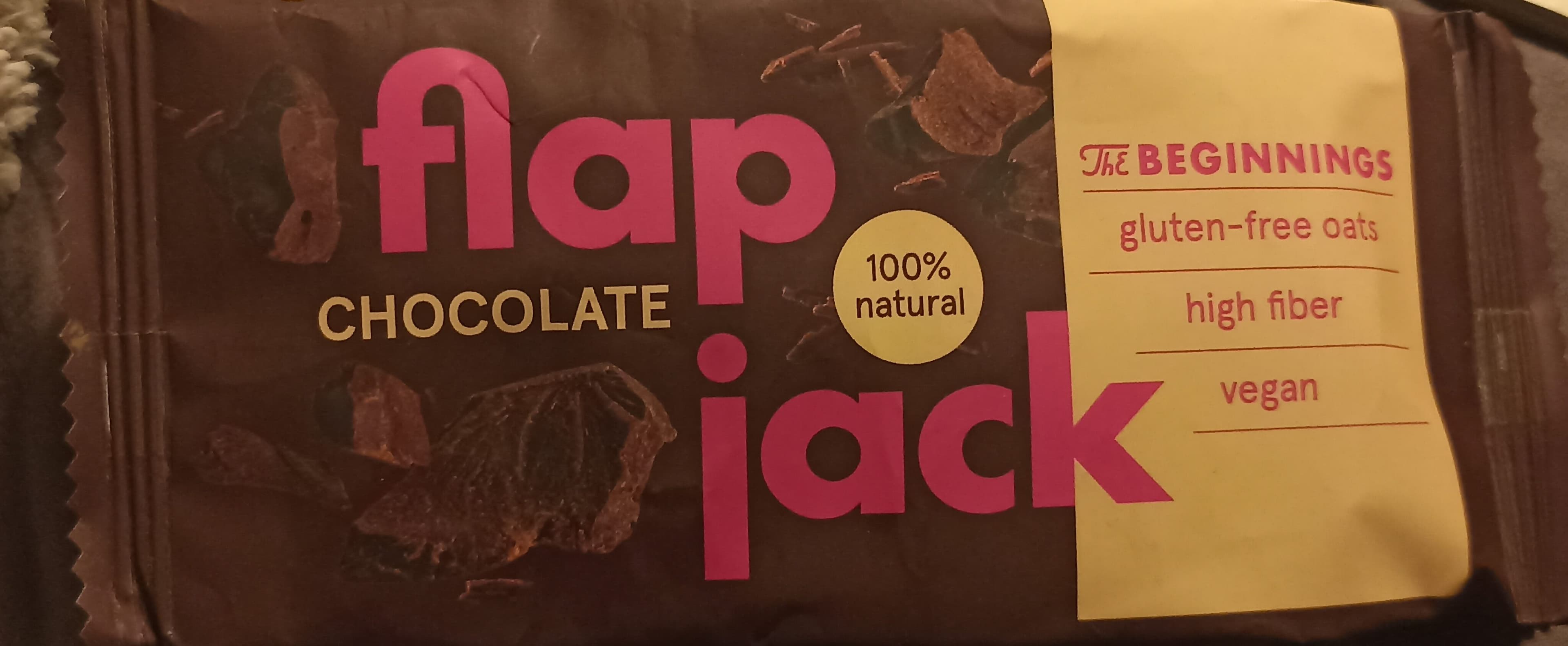 the beginnings flap jack chocolate bar packshot