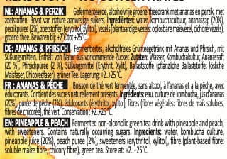 Rudy's Kombucha Rudy's Kombucha Pineapple & Peach packshot