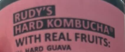 Rudy's HARD KOMBUCHA GUAVA packshot