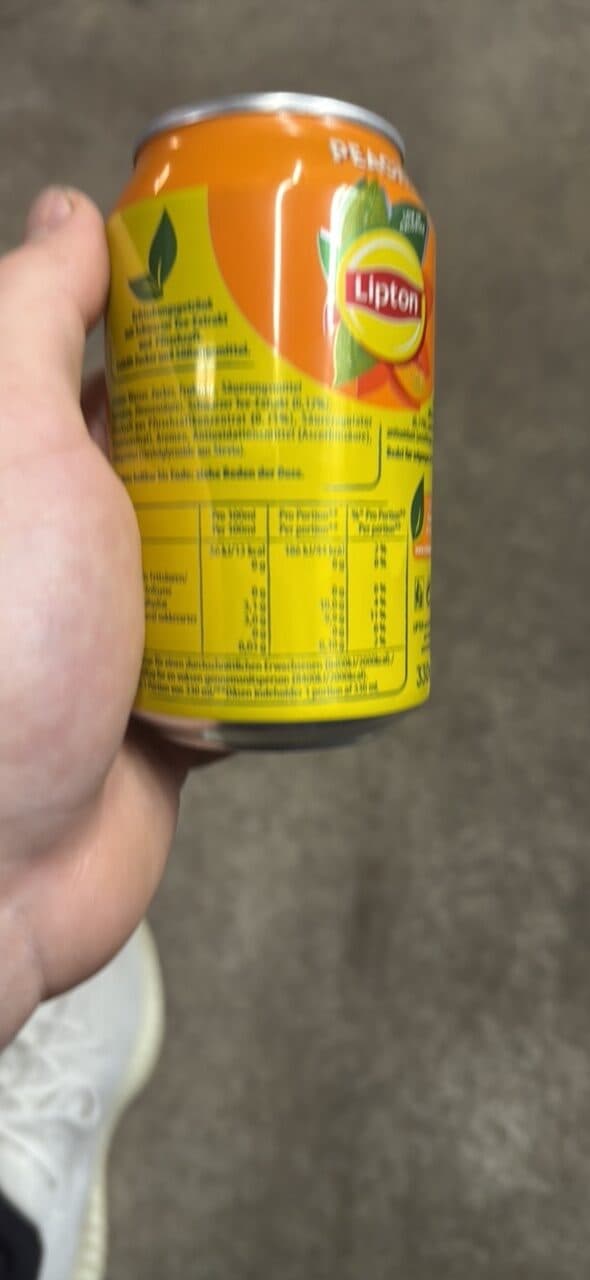 Lipton PEACH ICE TEA packshot