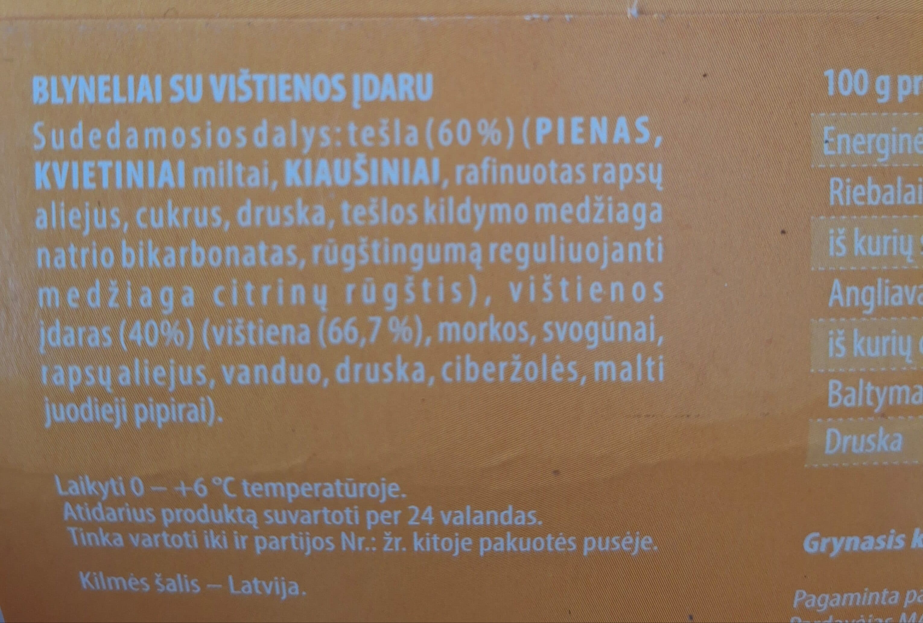 Meistro Kokybė Blyneliai Su Vištienos Įdaru packshot