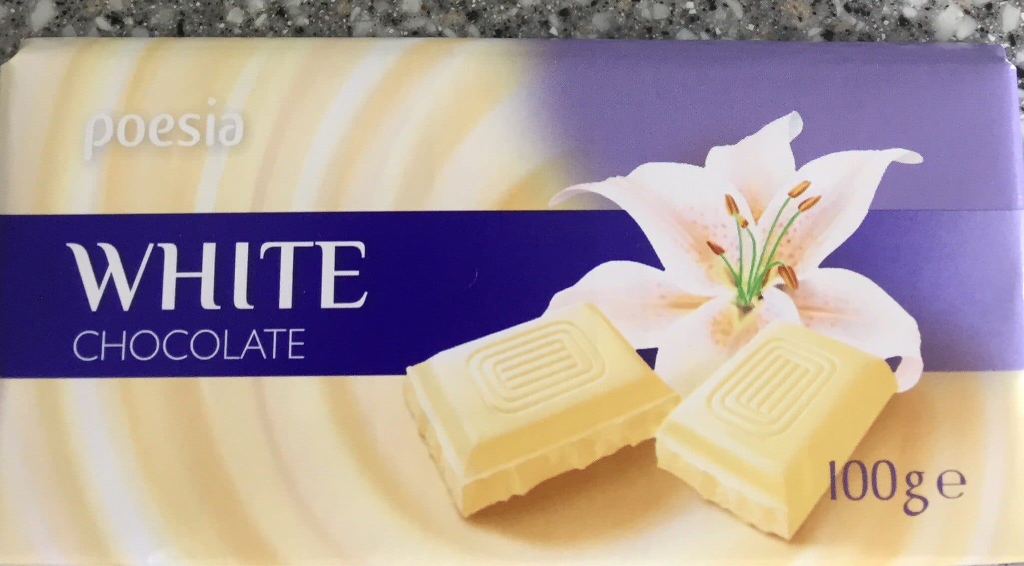 Poesia White chocolate packshot
