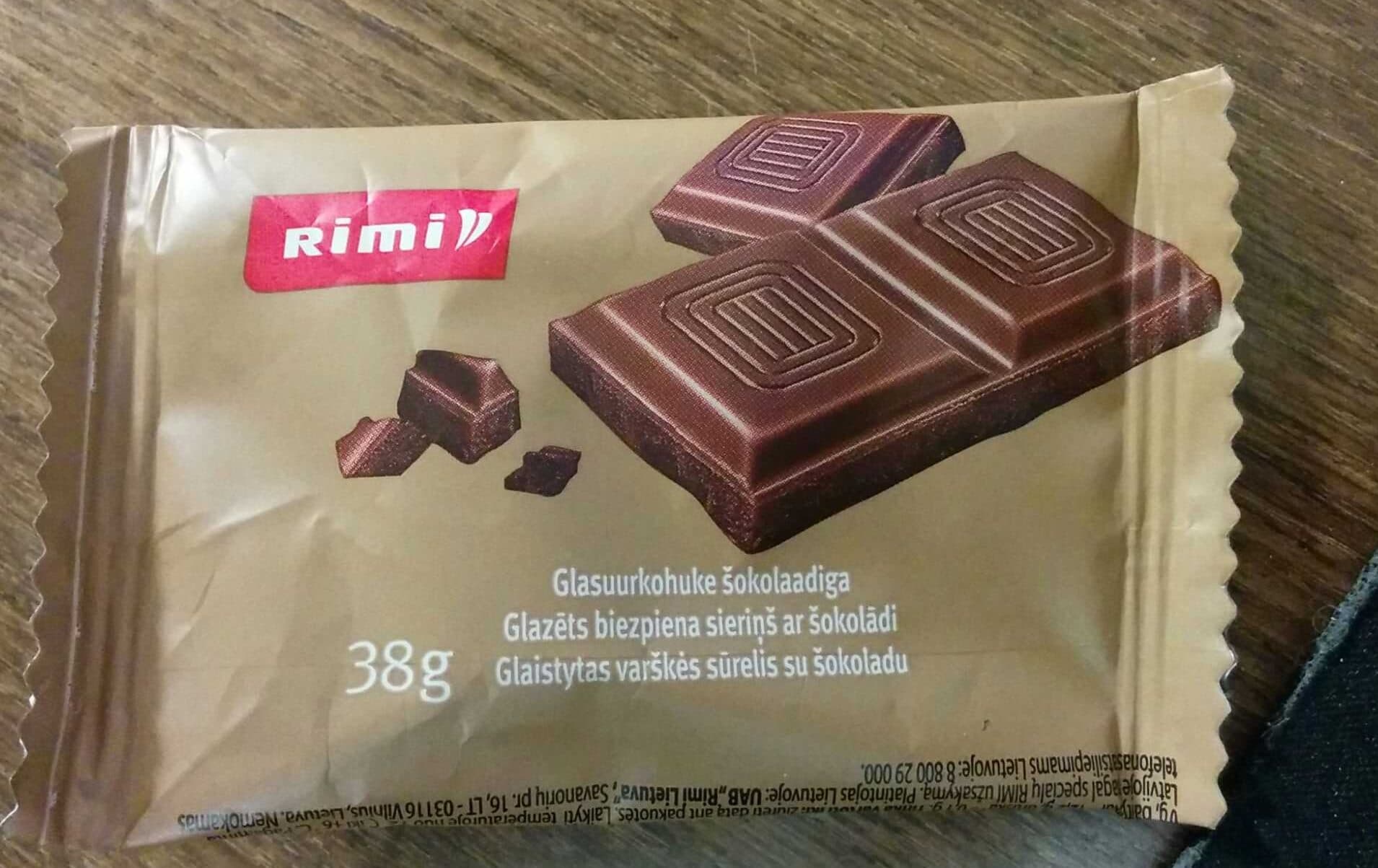 Rimi Glaistytas varškės sūrelis packshot