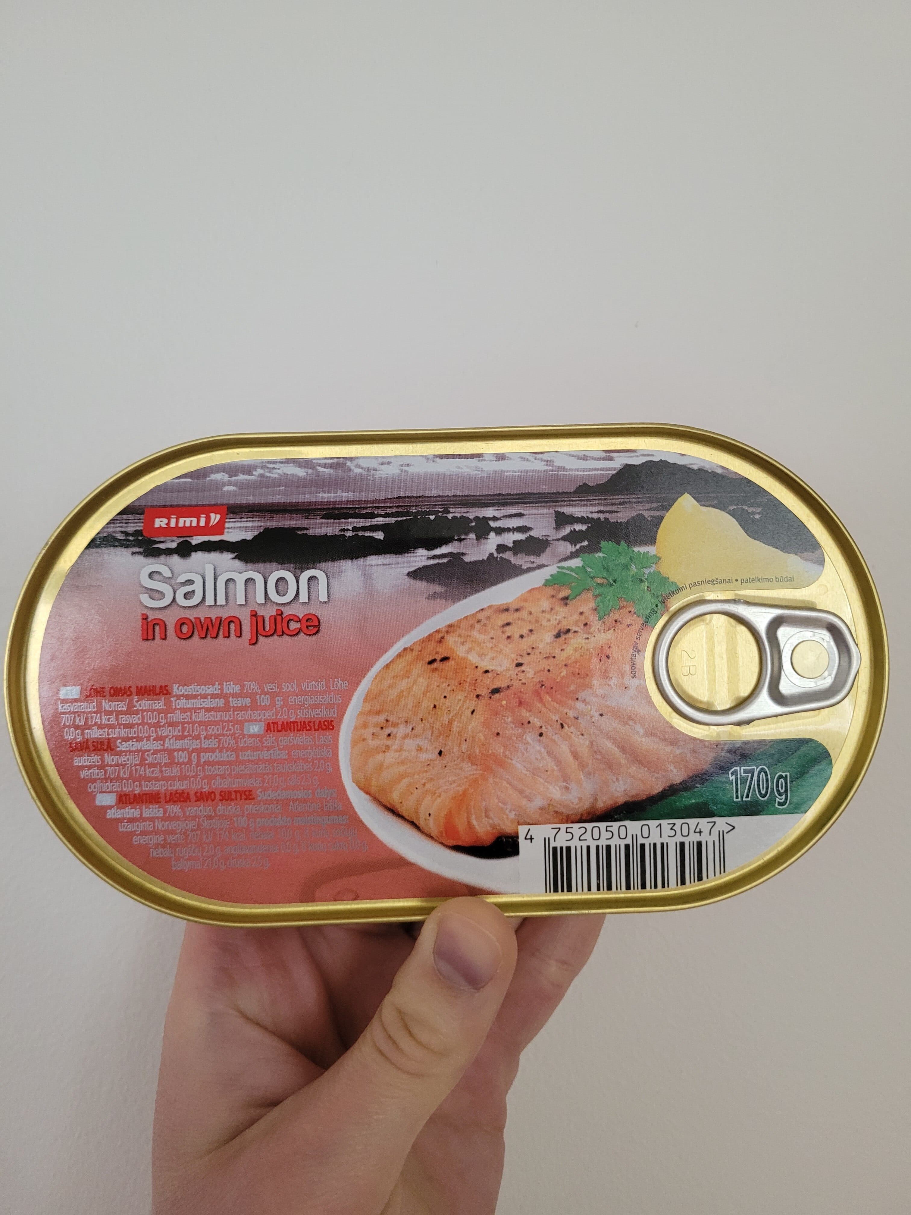 Rimi Salmon in own juice packshot
