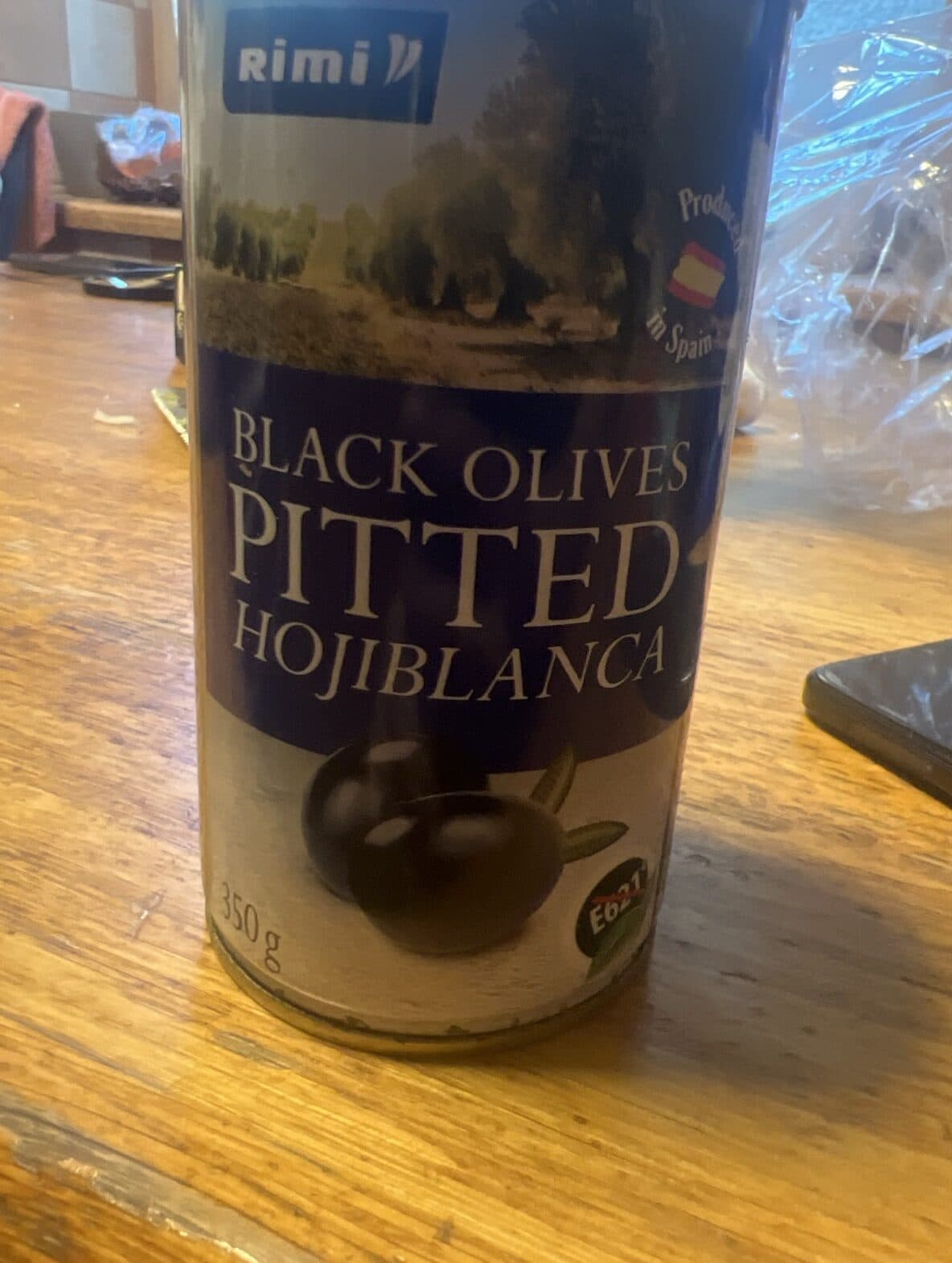 Rimi Black Pitted Olives packshot